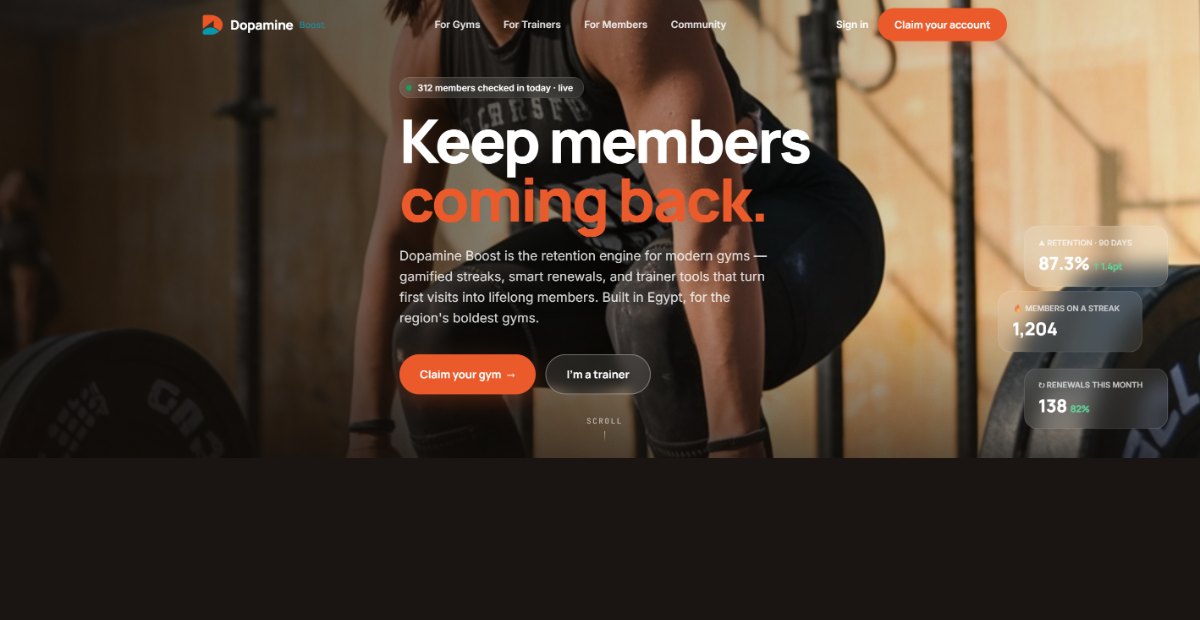 Dopamine Boost marketing site